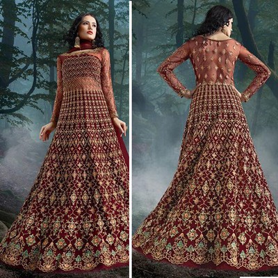 ethnic anarkali gown