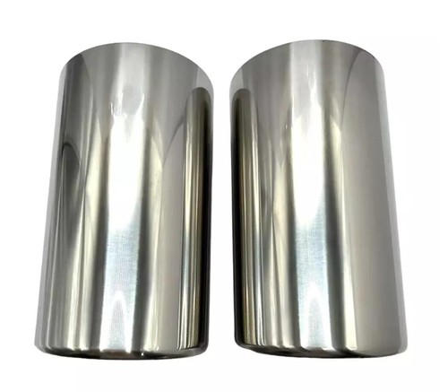 Cappa di Scarico per VW Tiguan 2 II Da 2016 2x 65mm Sportivo Acciaio Apertura - Imagen 4 de 5