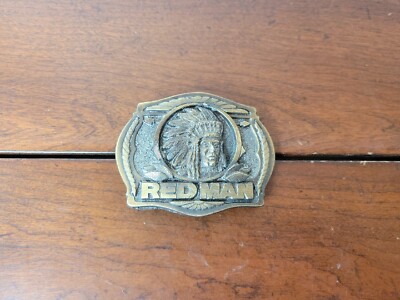 redman chewing tobacco belt buckle Vintage Redman Chewing Tobacco Belt Buckle 1988 Limited Edition