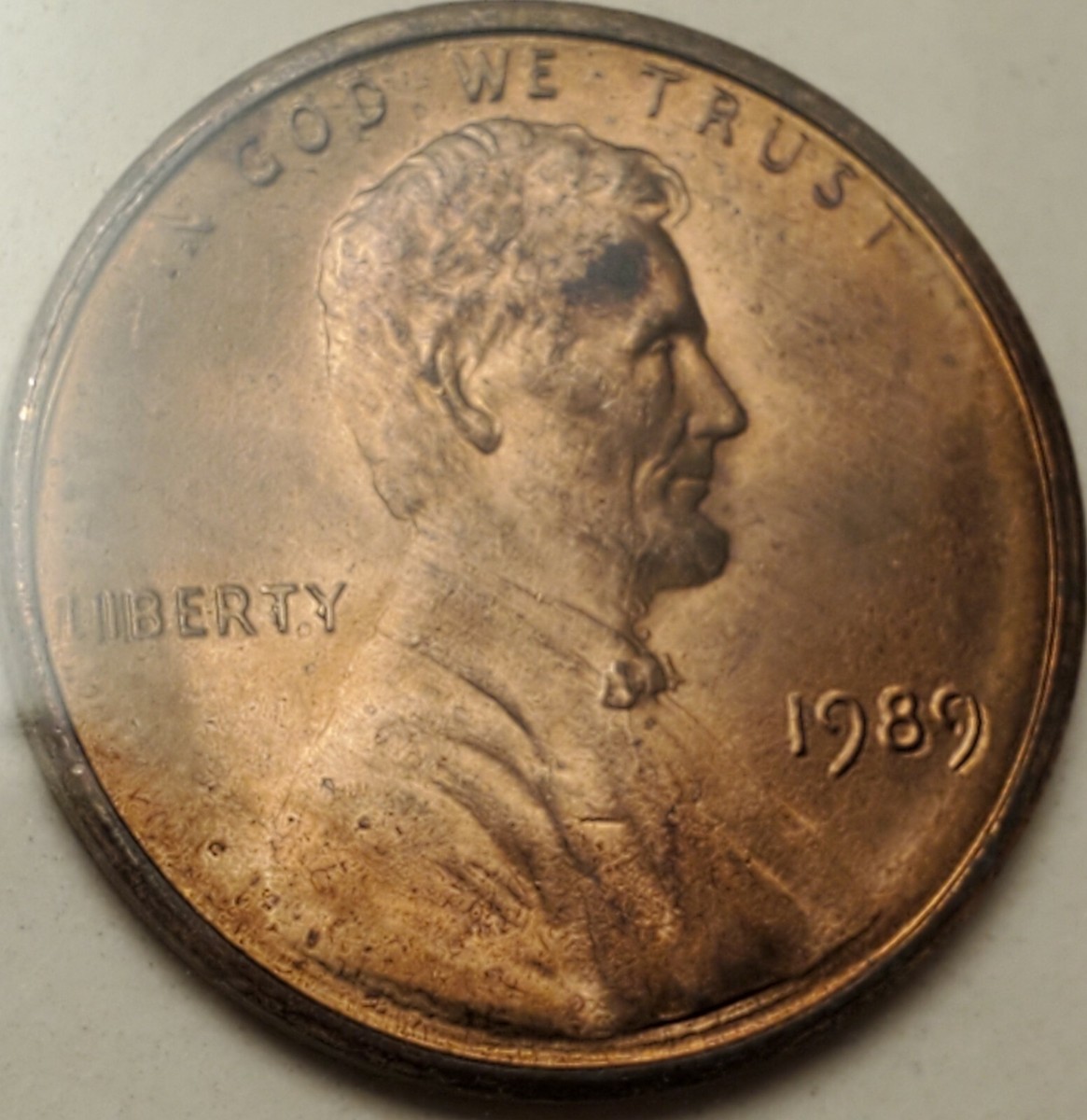 1989 P No VDB Lincoln Cent 