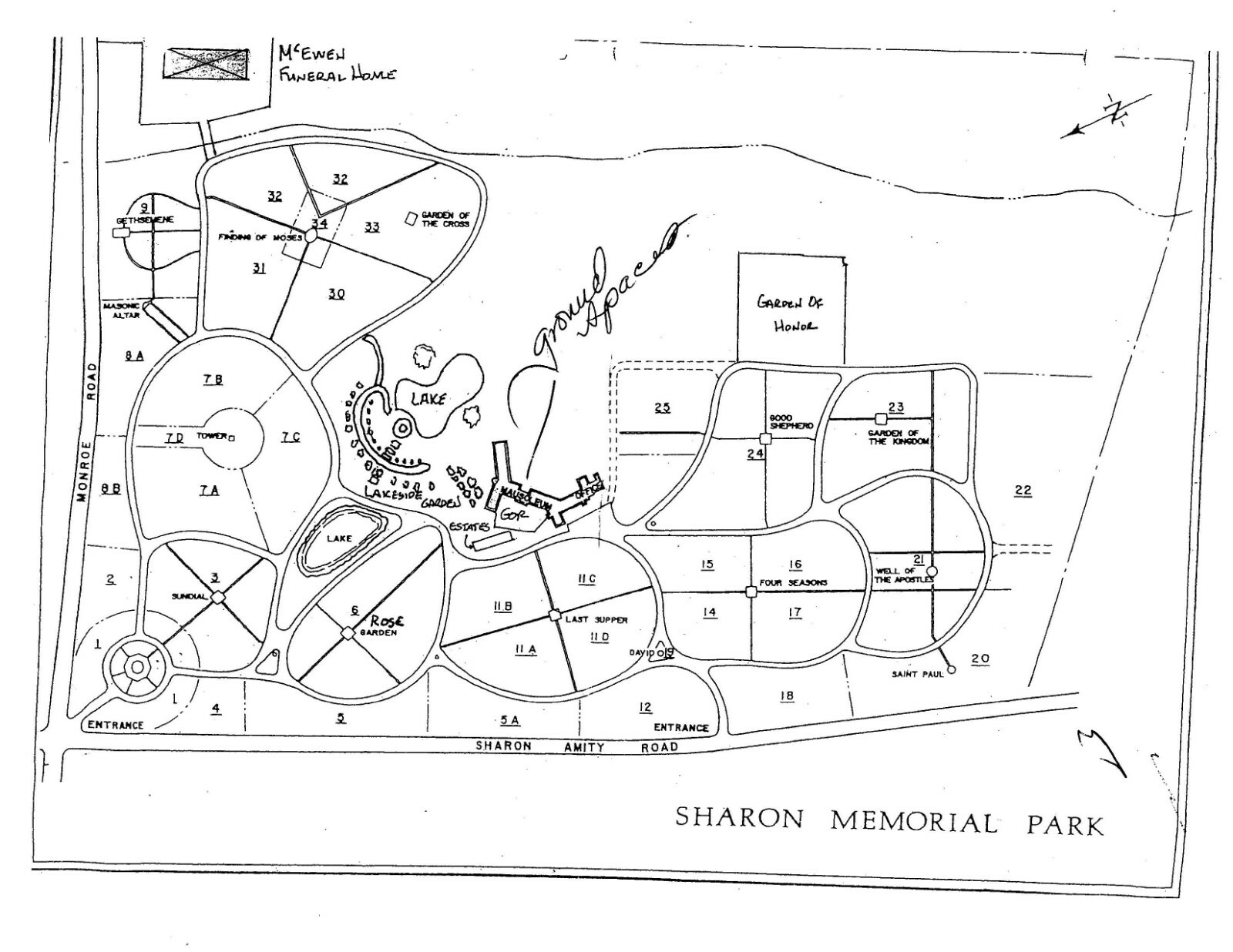 Cemetery Plots, Lot of 4 Burial Spaces at Sharon Memorial Park, Charlotte, NC eBay