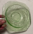 Vintage Federal Glass Madrid Uranium Vaseline Small  Bowl Depression
