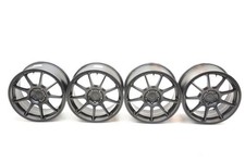 Set of Four Aftermarket Motegi Wheels in Satin Black 18x9 Inch Wheel
