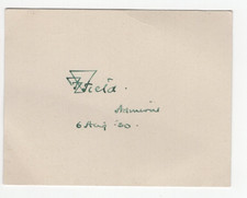 Frederick Field Signed Card 1930 / Autographed Royal Navy Commander WWI