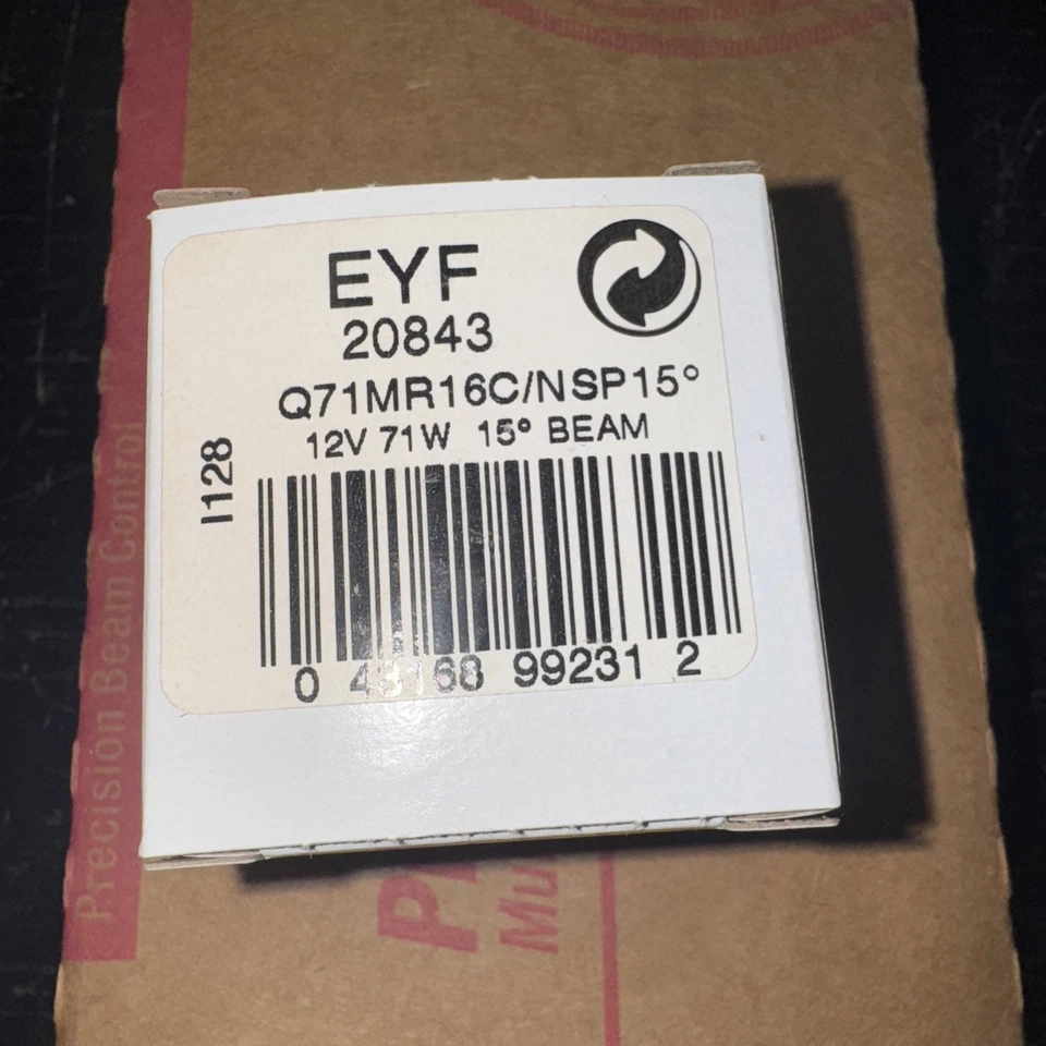 NIB GE Precise 71W MR16 Lamps 15 Degrees 12v UV Control EYF 1125 Lumens - Image 2 of 2