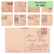 Gdansk DR postal stationery GA selection stamped unused need picture rare pieces