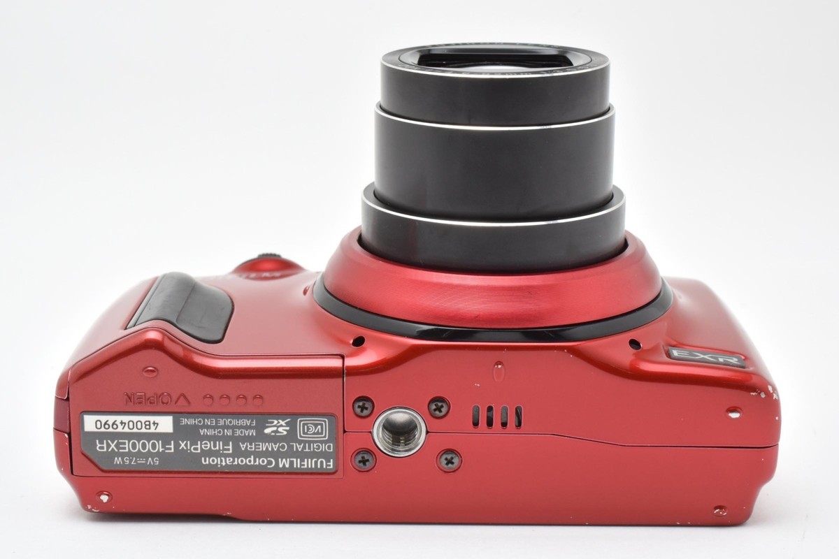 FUJIFILM FinePix F1000EXR 16.0MP Compact Digital Camera Red [EXC