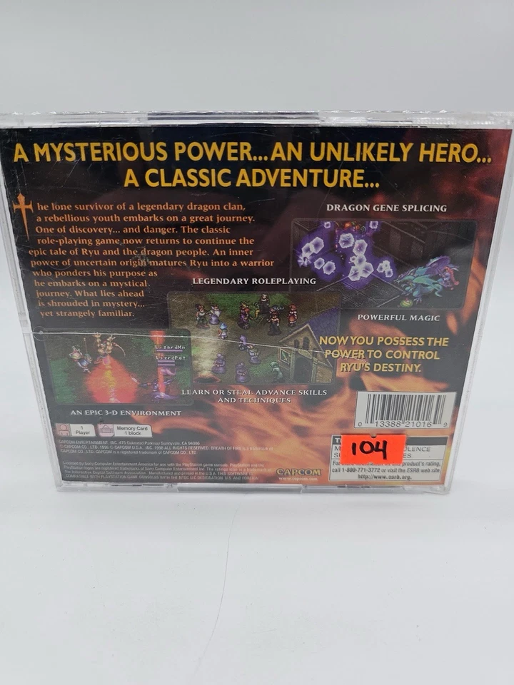 Breath of Fire III 3 (PS1 PlayStation 1 1998) Capcome Game CIB Complete With Reg - Image 3 of 4