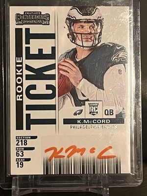 2025 Panini Select Kyle McCord RC Auto Contenders Rookie Ticket - Auto