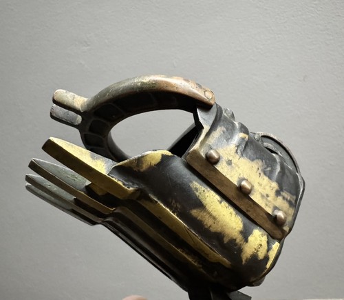 Vintage USSR Souvenir Excavator Bucket Model Iron Ore Industrial Gift - Picture 12 of 14