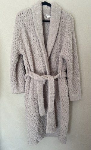 SUNDAY CITIZEN Cómoda Bata con Cinturón Waffle Taupe Talla Única Talla Grande S/M Unisex Acogedora - Imagen 2 de 6