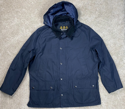 Barbour Ashby Midas Hooded Mens Jacket Navy Size XXL MWB0627NY71