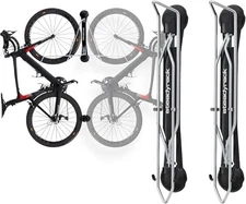  Bike Rack for Road Bikes - The Original Wall Classic 2 Pack - Chrome Plated
