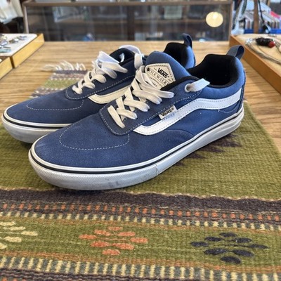 Vans Kyle Walker Low Pro Skate Shoes Mens Size 10 US Navy Blue White Sneakers