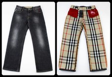 Kids Burberry Nova Check Brit London Denim Jeans Trousers Pants 10Y 140cm 10 Y