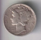 1940-S MERCURY DIME 10¢ SAN FRANCISCO 90% SILVER COIN UNITED STATES MINT