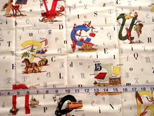 1/2 yd Cotton Fabric "Grande Alfabeto" by Michael Miller Fabric