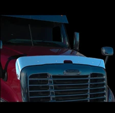 Freightliner Cascadia 2007-2017 Bug Deflector-Stainless Steel Mirror Finished
