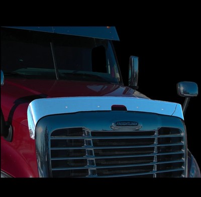 Freightliner Cascadia 2007-2017 Bug Deflector-Stainless Steel Mirror Finished