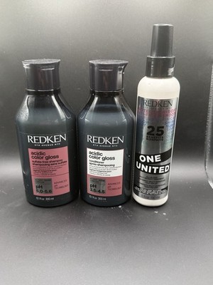 Redken Acidic Color Gloss Sulfate-Free Shampoo Conditioner Spray Set