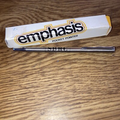 Vintage Emphasis SBRC Telescoping POCKET POINTER LNWB, Brushed nickel finish
