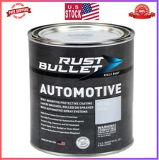 RUST BULLET Automotive Rust Inhibitor–UV Resistant, Premixed Metallic Gray Paint