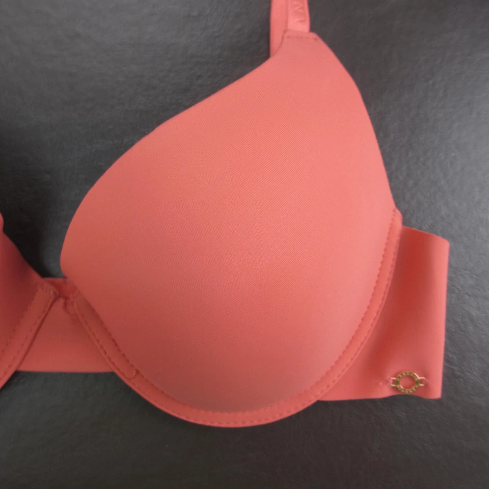 Sutiã Danskin 36C rosa acolchoado com aro fecho ajustável nas costas novo - Imagem 4 de 4