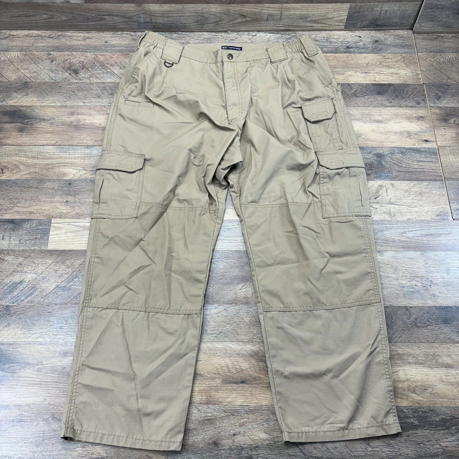 5.11 Tactical Taclite Pro Pants 40x30 Mens Khaki Ripstop Canvas Cargo Pockets