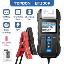 Topdon Bt300p - 12v Battery 12v24v System Tester Wbuilt-in Printer Topdon Bt300p - 12v Battery 12v24v System Tester Wbuilt-in Printer