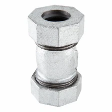 STZ 501779 1/2 In. Galvanized Pipe Compression Coupling - Quantity 5