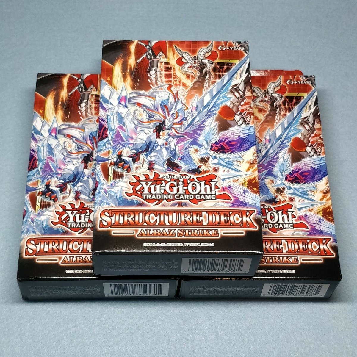 3x Yugioh 1st Ed Albaz Strike Structure Deck Pot of 3x Yugioh 1st Ed Albaz Strike Structure Deck Pot of