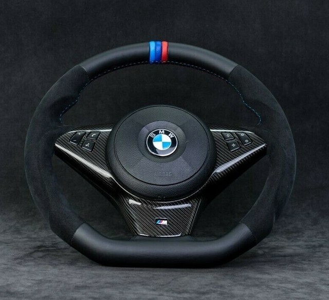 CUSTOM BMW E60 M5 E63 E64 M6 Performance Alcantara Steering Wheel Suede
