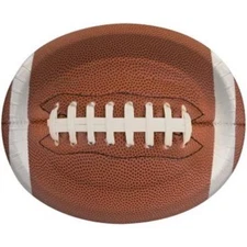 Touchdown Time 12 Inch Oval Plates 8 Pack Football Birthday Party Decorations