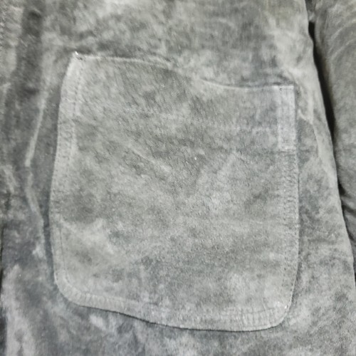 Le Collezioni Structure Shirt Mens Small Black Suede Leather Western Shacket - Picture 6 of 16