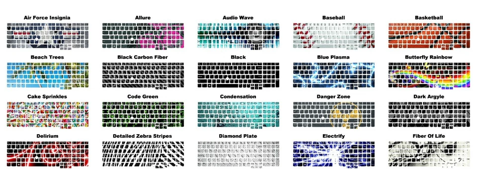 Choose Any Vinyl Skin / Decal Design for the Lenovo ThinkPad Laptop Keyboards - Image 2 of 4