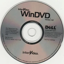 Dell InterVideo WinDVD Ver. 4.0  part# 8T826  1999 ~ CD-ROM