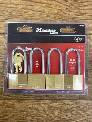 Master Lock 140QLH Solid Brass Keyed-Alike Wide Padlock 1-9/16 in. - Picture 5 of 14