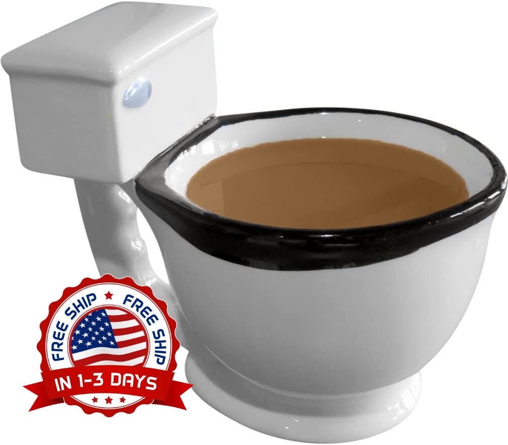 Taza En Forma De Inodoro Para Tomar Café Té Helados Baño Inodoro Taza de Café