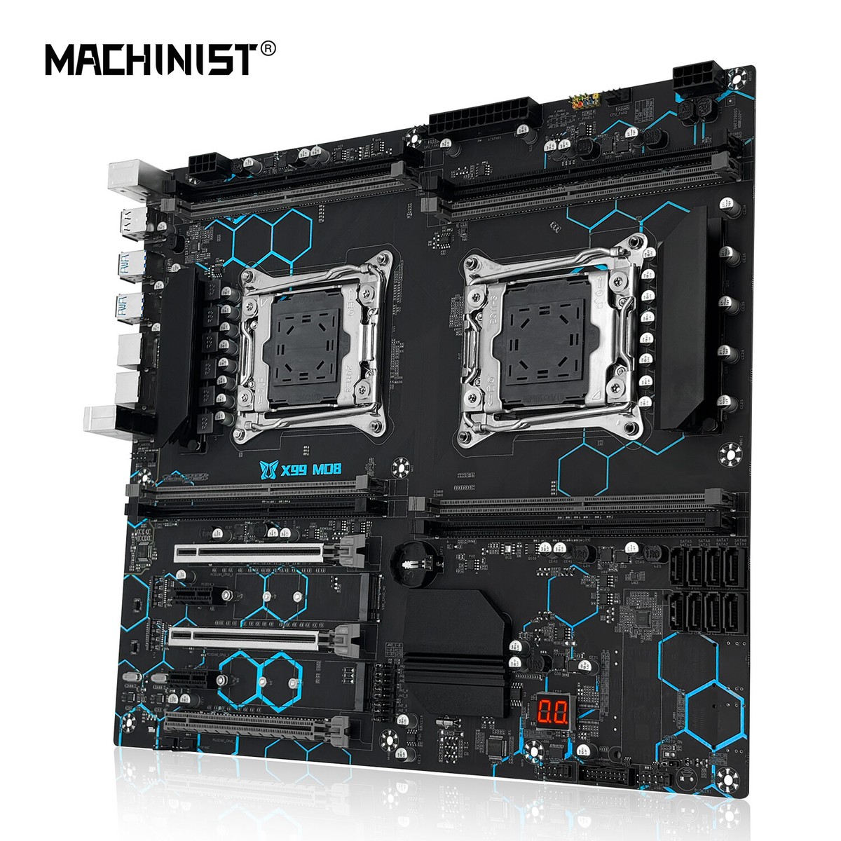 CPU X99-D8+Xeon E5 2699 v3 X99 Motherboard Xeon E5 2699 V3 CPU LGA 2011-v3 with 64GB
