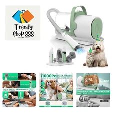 Dog Grooming Vacuum, Pet Grooming Kit, Dog Clipper Nail Trimmer Grinder, 2.5L...