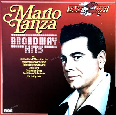 Mario Lanza - Takeoff - Broadway Hits LP (VG+/VG+) '