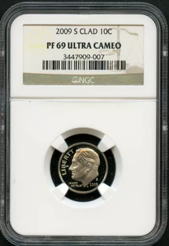 2009-S Clad Proof Roosevelt Dime NGC PF69 Ultra Cameo