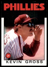 1986 Topps Baseball Card Kevin Gross BB Philadelphia Phillies #764