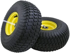 John Deere Riding Mower Tires Replacement Pneumatic 4 Ply Front Rim Wheel 2pcs