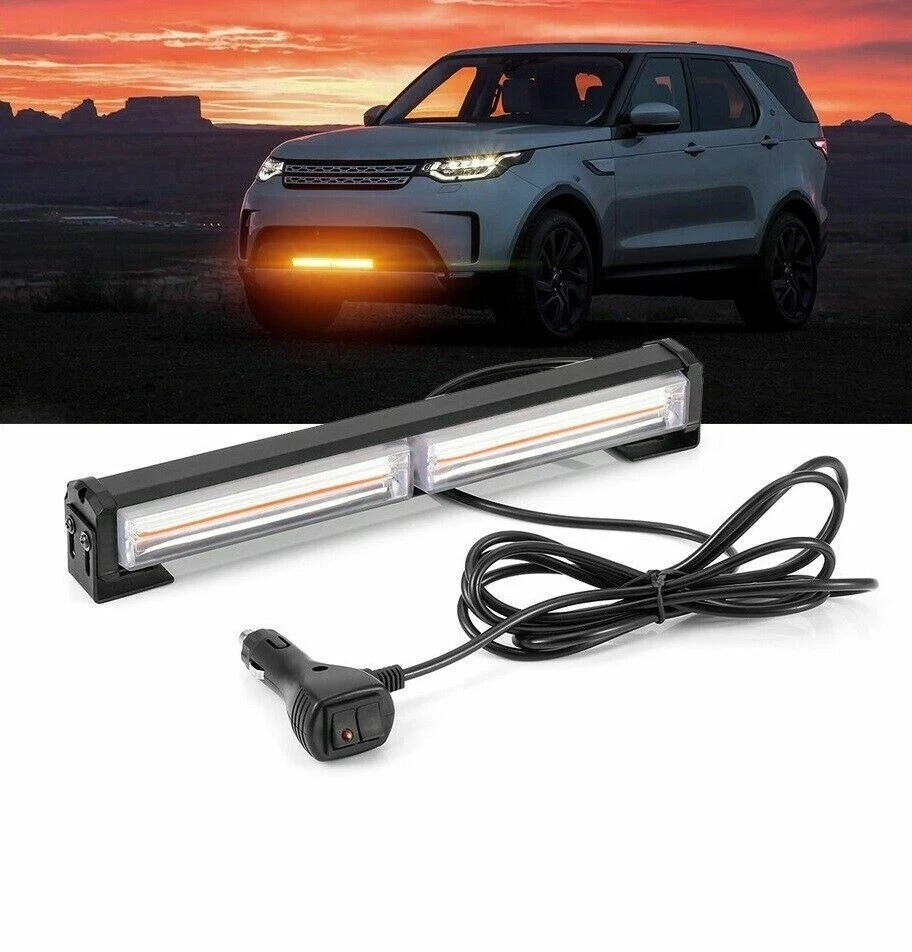 30cm Luce LED Avvertimento COB Stroboscopica 18W Barra IP65 Auto Fuoristrada - Immagine 4 di 4