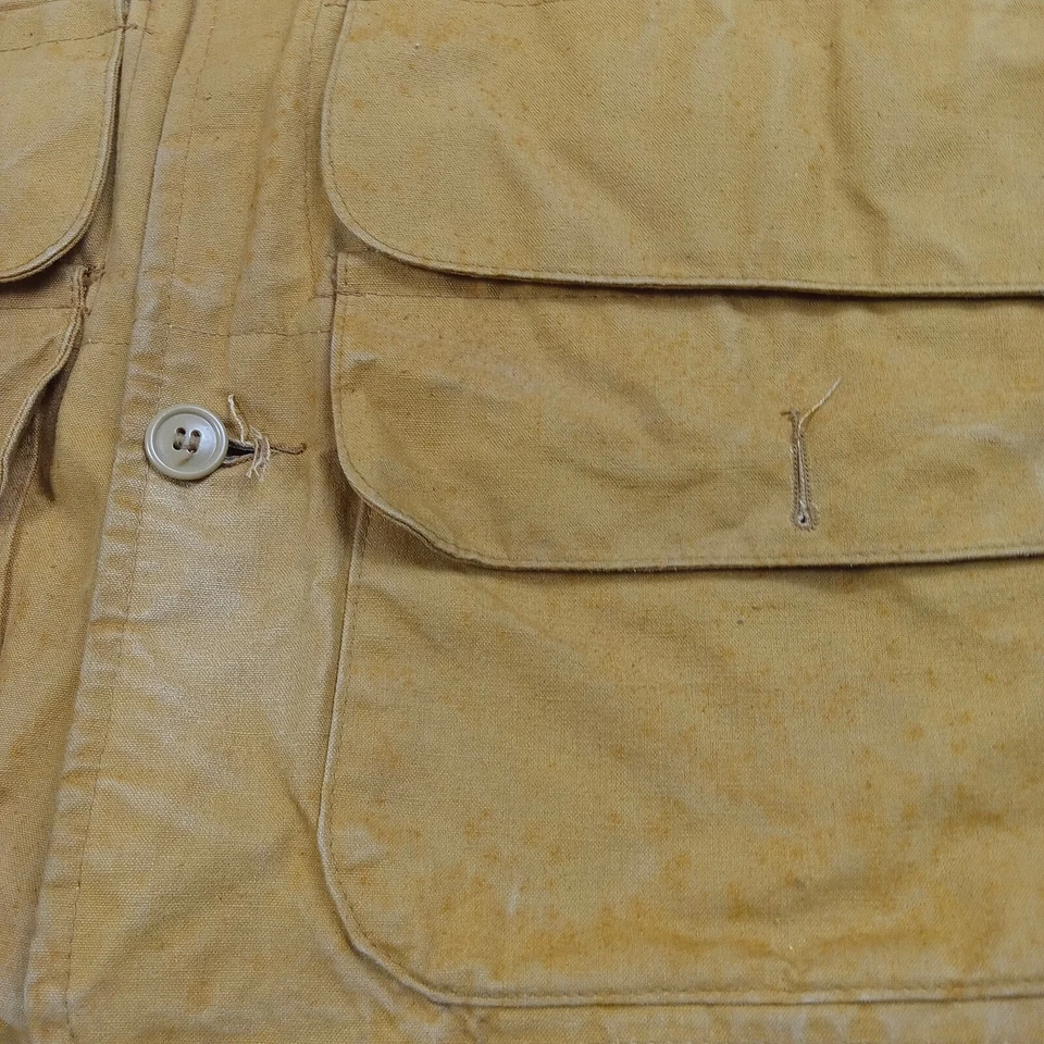 Chaqueta de Granero de Caza Pelirroja De Colección M 22x27 Marrón Tareas-Abrigo Juego-Bolsa Foto 4 de 4