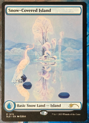 MTG Secret Lair Snow-Covered Island #1474 SLD Paradise Frost