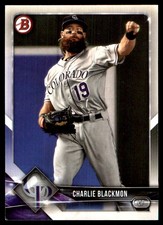 Charlie Blackmon 2018 Bowman #53 Rockies MLB READ FREE SHIPPING AutographDen