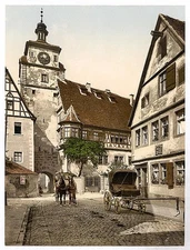 Photo:Weisser Turm,Rothenburg ob der Tauber,Bavaria,Germany