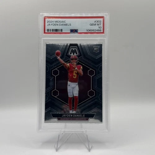 2024 Panini Mosaic - Rookies Jayden Daniels #302 (RC) PSA 10 GEM MINT